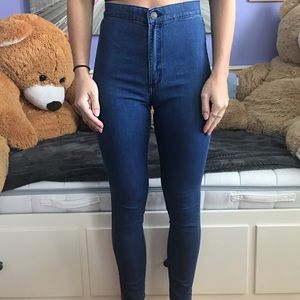 High waisted garage jeggings/jeans